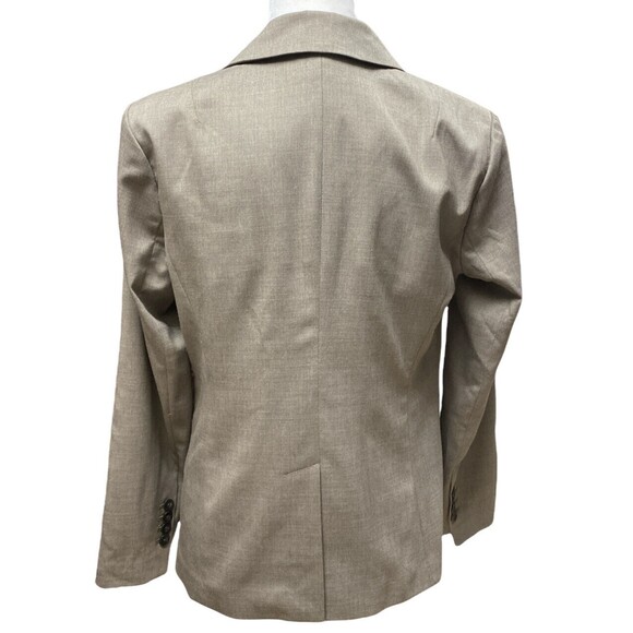 Vtg Eddie Bauer Size 8P 98% Wool Career Jacket Blazer Grayish Beige Preppy - Picture 4 of 10